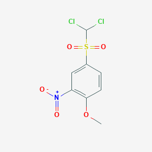 4-(Dichloromethanesulfonyl)-1-methoxy-2-nitrobenzene