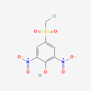 4-(Chloromethanesulfonyl)-2,6-dinitrophenol