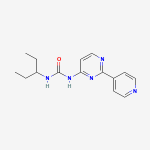 N-Pentan-3-yl-N'-[2-(pyridin-4-yl)pyrimidin-4-yl]urea