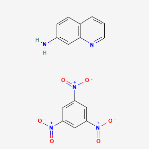 molecular formula C15H11N5O6 B14569946 Quinolin-7-amine;1,3,5-trinitrobenzene CAS No. 61653-19-8