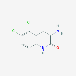 2(1H)-Quinolinone, 3-amino-5,6-dichloro-3,4-dihydro-