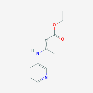 Ethyl 3-[(pyridin-3-yl)amino]but-2-enoate