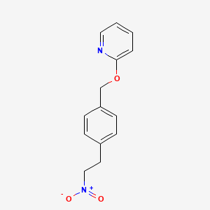molecular formula C14H14N2O3 B1457000 2-((4-(2-Nitroethyl)benzyl)oxy)pyridine CAS No. 936342-27-7