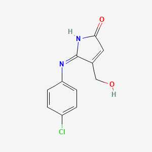 5-(4-Chloroanilino)-4-(hydroxymethyl)-2H-pyrrol-2-one