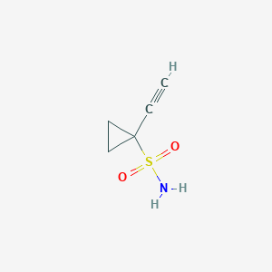 molecular formula C5H7NO2S B1457002 1-乙炔基-环丙烷磺酸酰胺 CAS No. 1108658-43-0