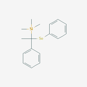 Trimethyl[1-phenyl-1-(phenylselanyl)ethyl]silane