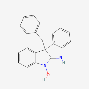 3H-Indol-2-amine, 3-phenyl-3-(phenylmethyl)-, 1-oxide