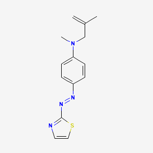 N-Methyl-N-(2-methylprop-2-en-1-yl)-4-[(E)-(1,3-thiazol-2-yl)diazenyl]aniline