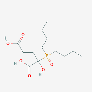 2-(Dibutylphosphoryl)-2-hydroxypentanedioic acid