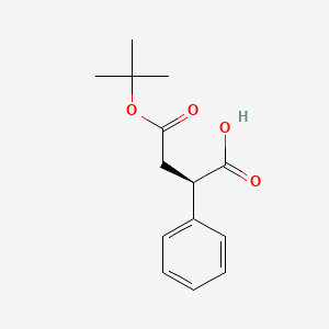 molecular formula C14H18O4 B1457007 (R)-4-叔丁氧基-4-氧代-2-苯基丁酸 CAS No. 1229381-08-1