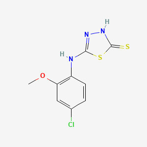 1,3,4-Thiadiazole-2(3H)-thione, 5-[(4-chloro-2-methoxyphenyl)amino]-