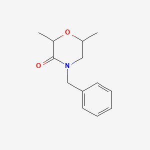 3-Morpholinone, 2,6-dimethyl-4-(phenylmethyl)-