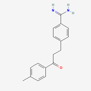 4-[3-(4-Methylphenyl)-3-oxopropyl]benzene-1-carboximidamide