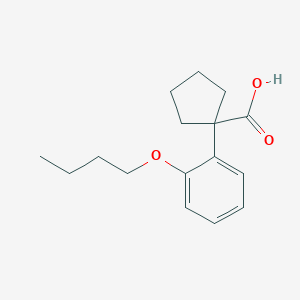 1-(2-Butoxyphenyl)cyclopentane-1-carboxylic acid