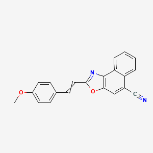 2-[2-(4-Methoxyphenyl)ethenyl]naphtho[1,2-D][1,3]oxazole-5-carbonitrile