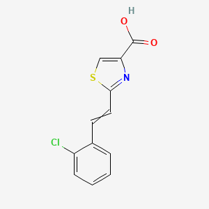 2-[2-(2-Chlorophenyl)ethenyl]-1,3-thiazole-4-carboxylic acid