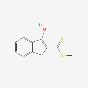 2-[(Methylsulfanyl)(sulfanyl)methylidene]-2,3-dihydro-1H-inden-1-one