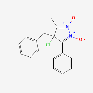 4-Benzyl-4-chloro-3-methyl-1,2-dioxo-5-phenyl-4H-1lambda~5~,2lambda~5~-pyrazole