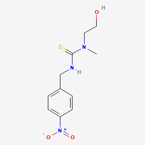 N-(2-Hydroxyethyl)-N-methyl-N'-[(4-nitrophenyl)methyl]thiourea