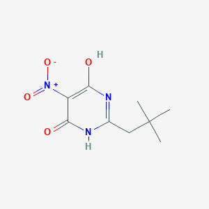 2-(2,2-Dimethylpropyl)-6-hydroxy-5-nitropyrimidin-4(3H)-one