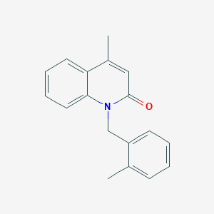 4-Methyl-1-[(2-methylphenyl)methyl]quinolin-2(1H)-one