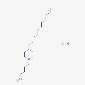 4-(4-Undecylpiperidin-1-yl)butan-1-ol;hydrochloride