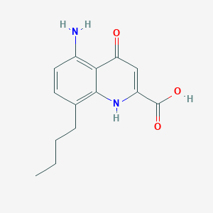 5-Amino-8-butyl-4-oxo-1,4-dihydroquinoline-2-carboxylic acid