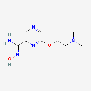 6-[2-(dimethylamino)ethoxy]-N'-hydroxypyrazine-2-carboximidamide