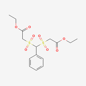 Acetic acid, 2,2'-[(phenylmethylene)bis(sulfonyl)]bis-, diethyl ester