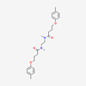 N,N'-(Ethane-1,2-diyl)bis[N-methyl-4-(4-methylphenoxy)butanamide]