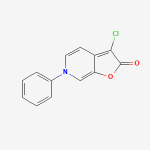 Furo[2,3-c]pyridin-2(6H)-one, 3-chloro-6-phenyl-