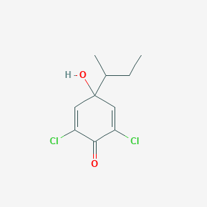 4-(Butan-2-yl)-2,6-dichloro-4-hydroxycyclohexa-2,5-dien-1-one