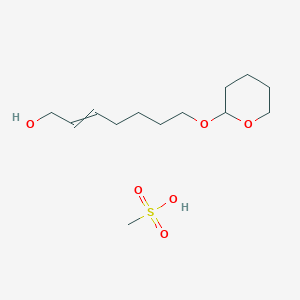 Methanesulfonic acid;7-(oxan-2-yloxy)hept-2-en-1-ol