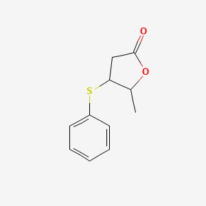 2(3H)-Furanone, dihydro-5-methyl-4-(phenylthio)-