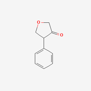 molecular formula C10H10O2 B1457036 4-苯基二氢-3(2H)-呋喃酮 CAS No. 946125-02-6