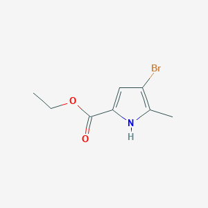 molecular formula C8H10BrNO2 B1457039 4-溴-5-甲基-1H-吡咯-2-羧酸乙酯 CAS No. 25907-29-3