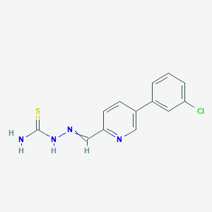 2-{[5-(3-Chlorophenyl)pyridin-2-yl]methylidene}hydrazine-1-carbothioamide