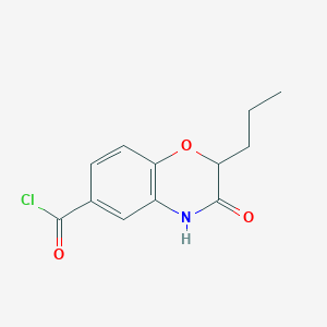 3-Oxo-2-propyl-3,4-dihydro-2H-1,4-benzoxazine-6-carbonyl chloride