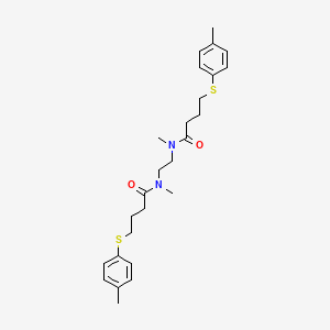 N,N'-(Ethane-1,2-diyl)bis{N-methyl-4-[(4-methylphenyl)sulfanyl]butanamide}