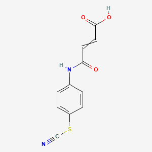 4-Oxo-4-[4-(thiocyanato)anilino]but-2-enoic acid