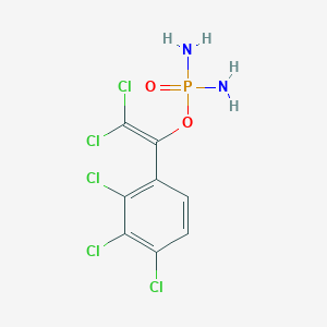 2,2-Dichloro-1-(2,3,4-trichlorophenyl)ethenyl phosphorodiamidate