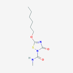 5-(Hexyloxy)-N-methyl-3-oxo-1,2,4-thiadiazole-2(3H)-carboxamide