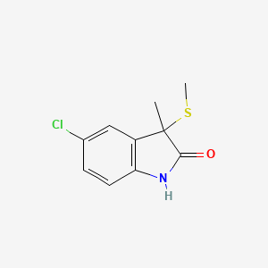 5-Chloro-3-methyl-3-(methylsulfanyl)-1,3-dihydro-2H-indol-2-one