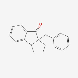 Cyclopent[a]inden-8(1H)-one, 2,3,3a,8a-tetrahydro-8a-(phenylmethyl)-