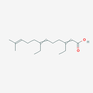 3,7-Diethyl-11-methyldodeca-2,6,10-trienoic acid