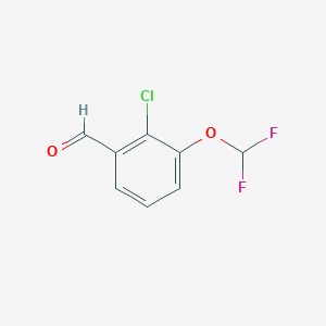 molecular formula C8H5ClF2O2 B1457048 2-氯-3-(二氟甲氧基)苯甲醛 CAS No. 937069-63-1