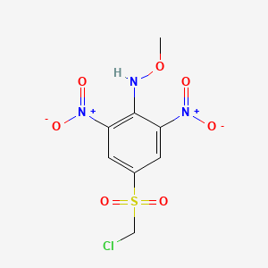 4-(Chloromethanesulfonyl)-N-methoxy-2,6-dinitroaniline