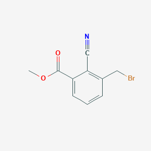 molecular formula C10H8BrNO2 B1457052 3-(溴甲基)-2-氰基苯甲酸甲酯 CAS No. 920760-01-6