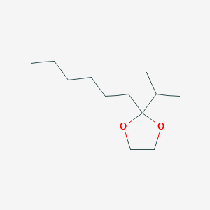 1,3-Dioxolane, 2-hexyl-2-(1-methylethyl)-