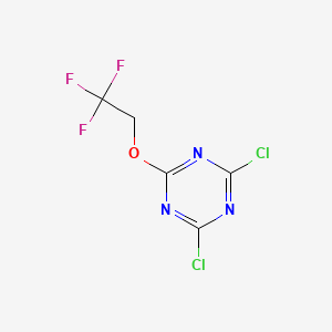 molecular formula C5H2Cl2F3N3O B1457055 2,4-二氯-6-(2,2,2-三氟乙氧基)-1,3,5-三嗪 CAS No. 185677-00-3